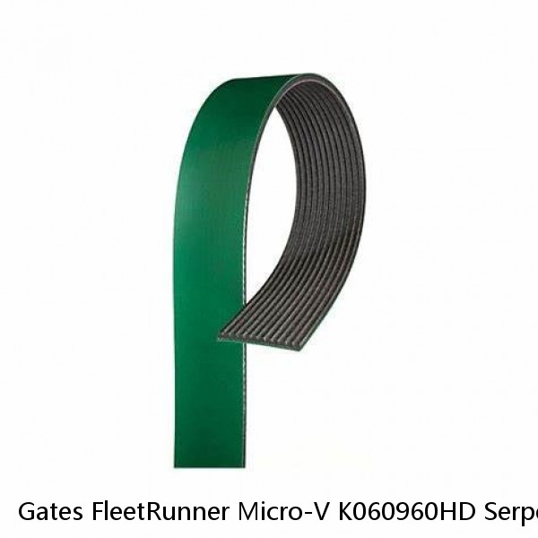 Gates FleetRunner Micro-V K060960HD Serpentine Belt for 10243938 12564763 qq #1 image