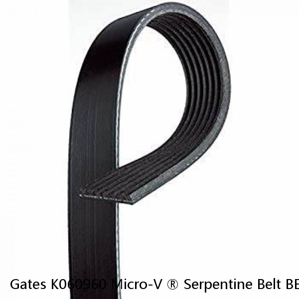 Gates K060960 Micro-V ® Serpentine Belt BELTS OEM #1 image